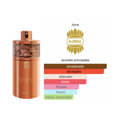 Ajmal Shine EDP 75ml - Fragancia Floral Frutal para Mujer | Perfume Original Ajmal Shine EDP 75ml - Fragancia Floral Frutal para Mujer | Perfume Original